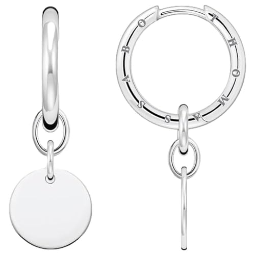 Thomas Sabo Creolen für Damen mit Coin-Anhänge aus 925er Sterlingsilber, CR677-001-21 von THOMAS SABO