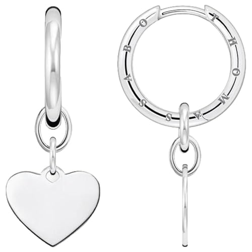 Thomas Sabo Creolen mit Herz aus 925er Sterlingsilber hergestellt, vielseitig kombinierbar, CR676-001-21 von THOMAS SABO