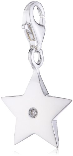 Thomas Sabo Damen-Anhänger Diamond Charm Club Stern mit einem echten Diamant 925 Sterling Silber DC0009-153-14 von THOMAS SABO