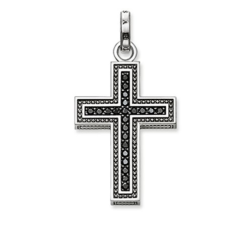 Thomas Sabo Damen Anhänger Kreuz geschwärzt 925 Sterling Silber PE530-051-11 von THOMAS SABO
