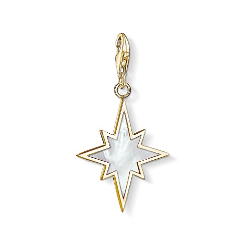 Thomas Sabo Damen Charm-Anhänger Stern Perlmutt Charm Club 925 Sterling Silber 1539-429-14 von THOMAS SABO