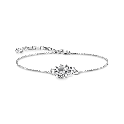 Thomas Sabo Sabo Damen Armband Handgearbeitete Krone und Ring mit „FOREVER TOGETHER“ Gravur in 925 Sterlingsilber, Gr. 16cm-19cm, A1982-643-14-L19V Thomas Sabo Sabo Damen Armband Handgearbeitete Krone und Ring mit „FOREVER TOGETHER“ Gravur in 925 Sterlingsilber, Gr. 16cm-19cm, A1982-643-14-L19V von THOMAS SABO