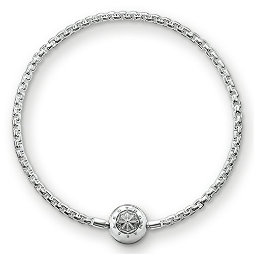 Thomas Sabo Damen-Armband Klappschloss Medailon 925 Silber 21 cm - KA0001-001-12-L22 von THOMAS SABO