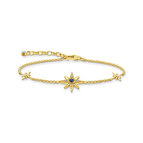 Thomas Sabo Damen Armband aus hochwertigem 925er Sterlingsilber mit 750er Gelbgold-Vergoldung mit Sternenornamenten Gr. 16cm-19cm A2037-959-7-L19V Thomas Sabo Damen Armband aus hochwertigem 925er Sterlingsilber mit 750er Gelbgold-Vergoldung mit Sternenornamenten Gr. 16cm-19cm A2037-959-7-L19V von THOMAS SABO