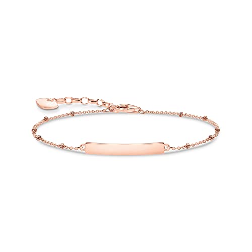 Thomas Sabo Damen Armband mit Dots in 750 Roségold Vergoldung, 925 Sterlingsilber, Gr. 16cm-19cm, A1975-415-40-L19V von THOMAS SABO