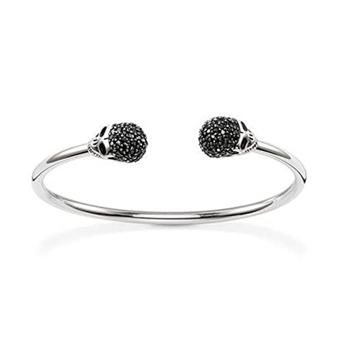 Thomas Sabo Damen-Armreif Rebel at heart 925 Silber Zirkonia transparent 17 cm - AR083-643-11-L Thomas Sabo Damen-Armreif Rebel at heart 925 Silber Zirkonia transparent 17 cm - AR083-643-11-L von THOMAS SABO