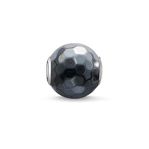 Thomas Sabo Damen-Bead Faccetierte Hämatin 925 Silber Hämatit grau - K0100-064-5 von THOMAS SABO