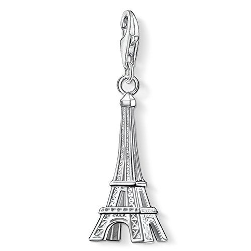 Thomas Sabo Damen Charm-Anhänger Eiffelturm Paris Charm Club 925 Sterling Silber 0029-001-12 von THOMAS SABO