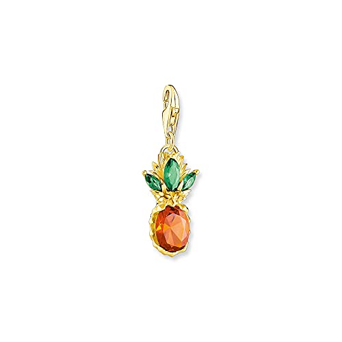 THOMAS SABO Damen Charm-Anhänger Gold Ananas Charm Club 925 Sterlingsilber 1879-472-7 von THOMAS SABO