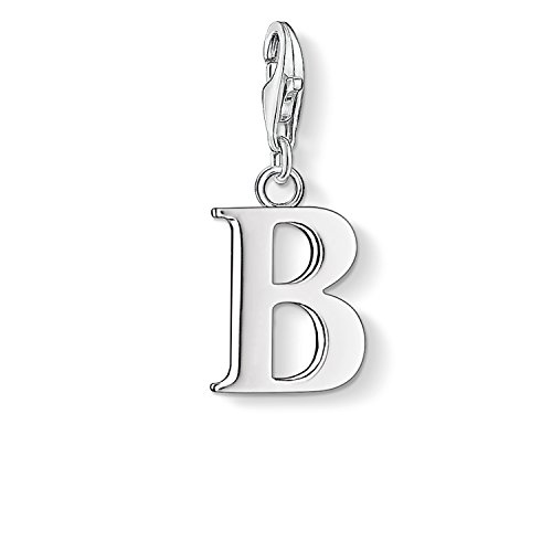 Thomas Sabo Damen Charm-Anhänger B Buchstabe Charm Club 925 Sterling Silber 0176-001-12 von THOMAS SABO