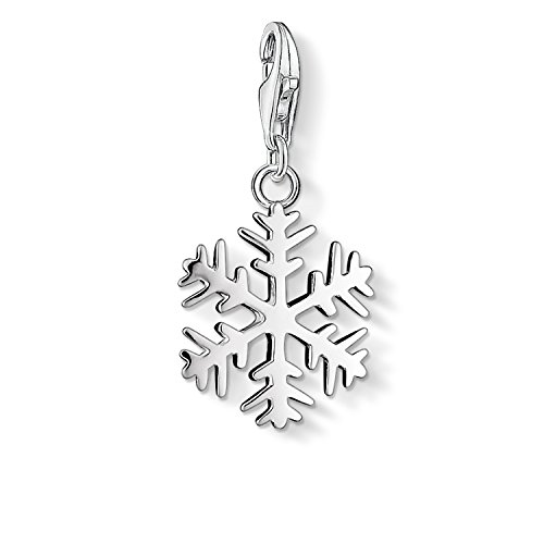 Thomas Sabo Damen Charm-Anhänger Schneeflocke Charm Club 925 Sterling Silber 0281-001-12 von THOMAS SABO