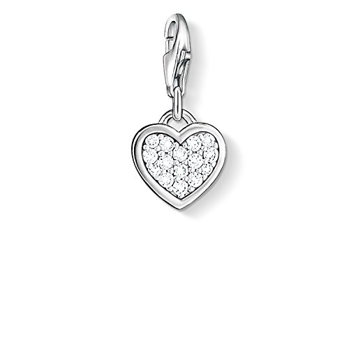 Thomas Sabo Damen Charm-Anhänger Herz Charm Club 925 Sterling Silber 0967-051-14 von THOMAS SABO