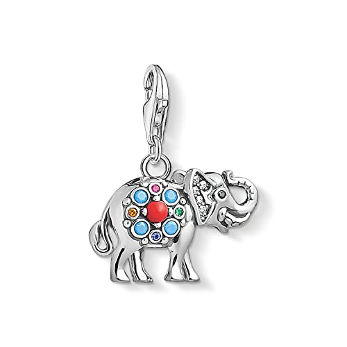 Thomas Sabo Damen Charm-Anhänger Indischer Elefant Charm Club 925 Sterling Silber 1668-506-7 von THOMAS SABO