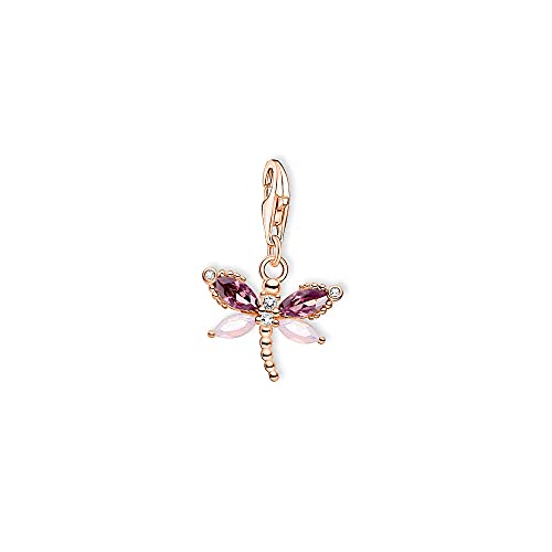 THOMAS SABO Damen Charm-Anhänger Rosegold Libelle Charm Club 925 Sterlingsilber 1873-323-7 von THOMAS SABO