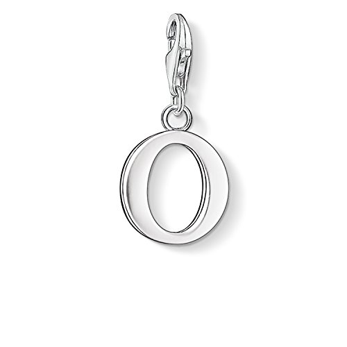 Thomas Sabo Damen Charm-Anhänger Buchstabe A-Z Charm Club Geschwärzt 925 Sterling Silber, Buchstabe O von THOMAS SABO