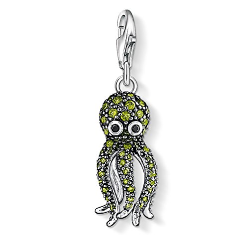 Thomas Sabo Damen Charm-Anhänger Oktopus Charm Club 925 Sterling Silber 1047-051-6 von THOMAS SABO