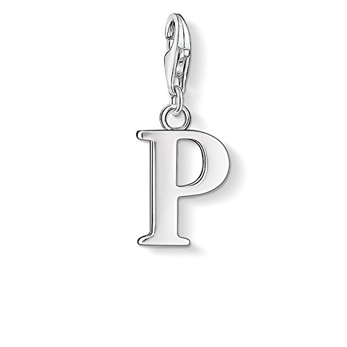 Thomas Sabo Damen Charm-Anhänger P Buchstabe Charm Club 925 Sterling Silber 0190-001-12 Thomas Sabo Damen Charm-Anhänger P Buchstabe Charm Club 925 Sterling Silber 0190-001-12 von THOMAS SABO