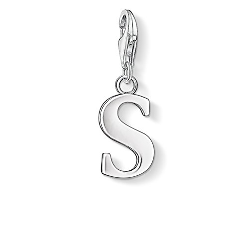 Thomas Sabo Damen Charm-Anhänger S Buchstabe Charm Club 925 Sterling Silber 0193-001-12 von THOMAS SABO