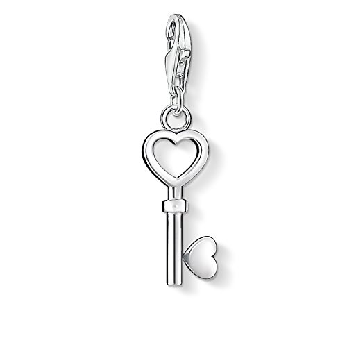 Thomas Sabo Damen Charm-Anhänger Schlüssel Herz Charm Club 925 Sterling Silber 0888-001-12 von THOMAS SABO