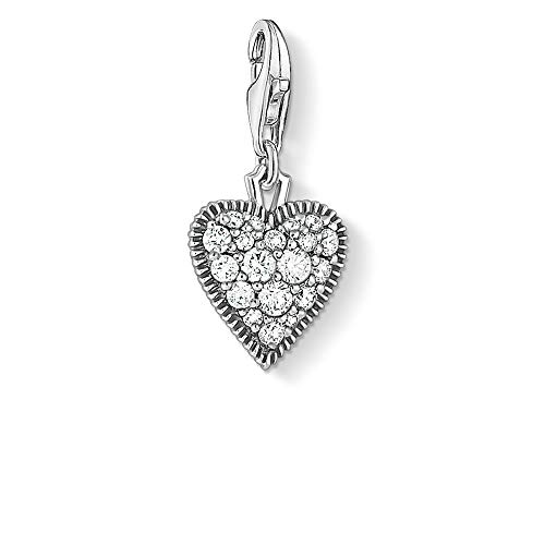 Thomas Sabo Damen-Charm-Anhänger Vintage Herz 925er Sterlingsilber geschwärzt 1747-643-14 von THOMAS SABO