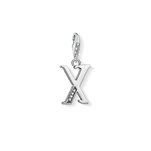 Thomas Sabo Damen-Charm-Anhänger X Buchstabe Silber Charm Club 925 Sterling Silber 1604-643-21 von THOMAS SABO
