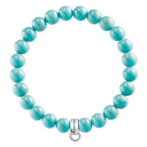 Thomas Sabo Damen Charm-Armband Türkis Charm Club 925 Sterling Silber X0213-404-17-L18.5 Thomas Sabo Damen Charm-Armband Türkis Charm Club 925 Sterling Silber X0213-404-17-L18.5 von THOMAS SABO