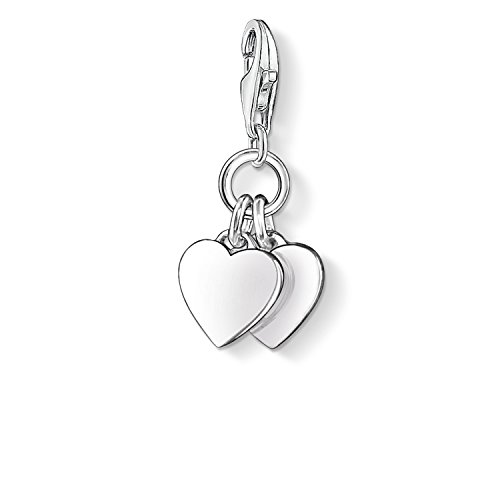 Thomas Sabo Damen-Charm Club-Anhänger Herzen 925er Sterlingsilber 0836-001-12 von THOMAS SABO