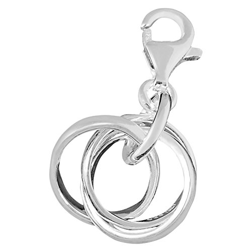 Thomas Sabo Damen-Charm Club-Anhänger Ringe 925er Sterlingsilber 0816-001-12 von THOMAS SABO