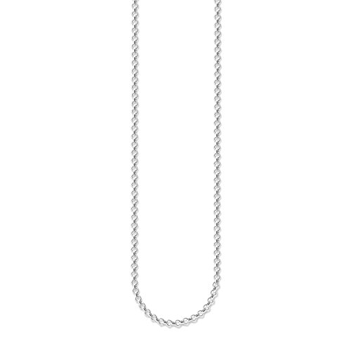 Thomas Sabo Charm Club Unisex-Charm-Kette, kleine runde Gliederkette, 925er Sterlingsilber, X0001-001-12 von THOMAS SABO