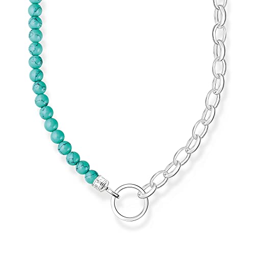 Thomas Sabo Kette mit blauen Perlen vergoldetes Silber KE2188-404-17 von THOMAS SABO