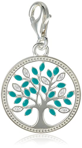 Thomas Sabo Damen Charm-Anhänger Tree of Love Türkis 925 Sterling Silber 1469-041-17 von THOMAS SABO