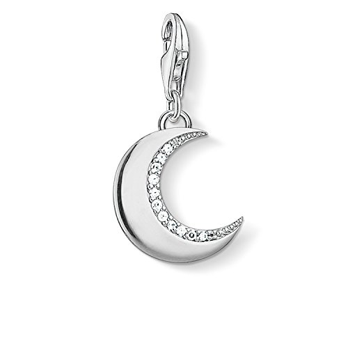 Thomas Sabo Damen Charm-Anhänger Schutzmond Charm Club 925 Sterling Silber 1501-051-14 von THOMAS SABO