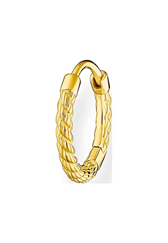 Thomas Sabo Einzel Creole Seil gold vergoldetes Silber CR694-413-39 von THOMAS SABO