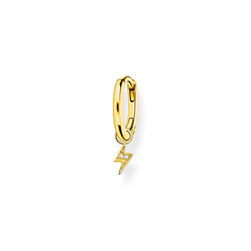 Thomas Sabo Damen Einzel Creole Gold Blitz Zirkonia 925 Sterlingsilber CR705-414-14 von THOMAS SABO