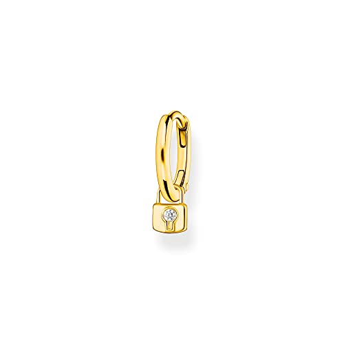 Thomas Sabo Einzel Creole mit Schloss Anhänger vergoldetes Silber CR700-414-14 Thomas Sabo Einzel Creole mit Schloss Anhänger vergoldetes Silber CR700-414-14 von THOMAS SABO
