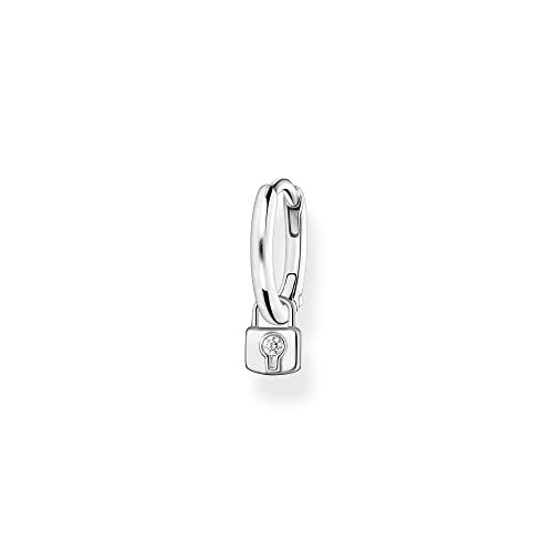 Thomas Sabo Einzel Creole mit Schloss Anhänger 925 Sterling Silber CR700-051-14 Thomas Sabo Einzel Creole mit Schloss Anhänger 925 Sterling Silber CR700-051-14 von THOMAS SABO
