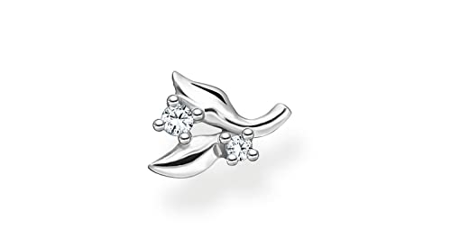 Thomas Sabo Damen Einzel Ohrstecker Blätter mit weißen Steinen 925 Sterlingsilber H2222-051-14 Thomas Sabo Damen Einzel Ohrstecker Blätter mit weißen Steinen 925 Sterlingsilber H2222-051-14 von THOMAS SABO