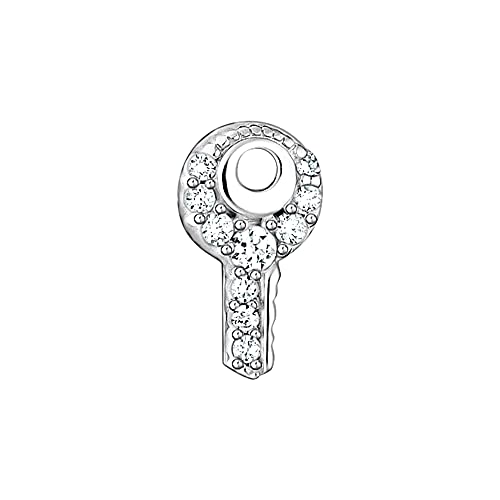 Thomas Sabo Damen Einzel Ohrstecker Schlüssel weiße Steine 925 Sterlingsilber H2220-051-14 von THOMAS SABO