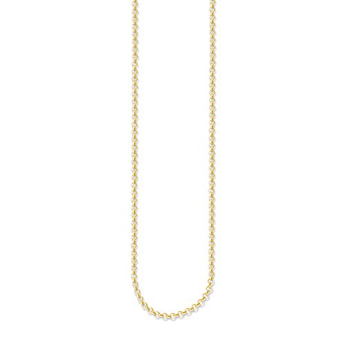Thomas Sabo Damen-Erbskette 925 Silber teilvergoldet 90 cm - KE1219-413-12-L von THOMAS SABO