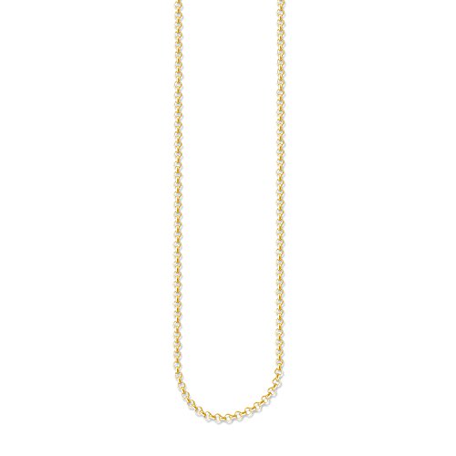 Thomas Sabo Damen-Erbskette 925 Silber teilvergoldet 90 cm - KE1219-413-12-L von THOMAS SABO