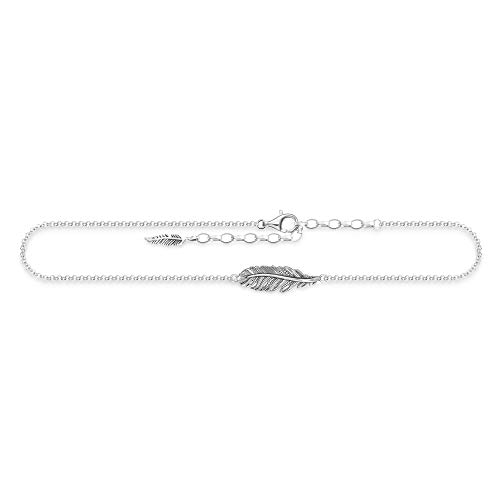 Thomas Sabo Damen Fußkettchen Feder 925 Sterling Silber AK0013-637-21-L27v von THOMAS SABO