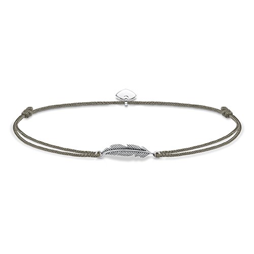 Thomas Sabo Damen Fußkettchen Feder 925 Sterling Silber LSAK003-907-5-L27v von THOMAS SABO