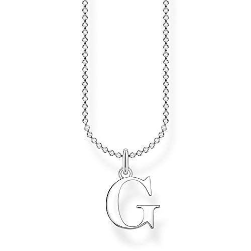 Thomas Sabo Damen Halskette Buchstabe G silber 925 Sterlingsilber, 38-45 cm Länge von THOMAS SABO