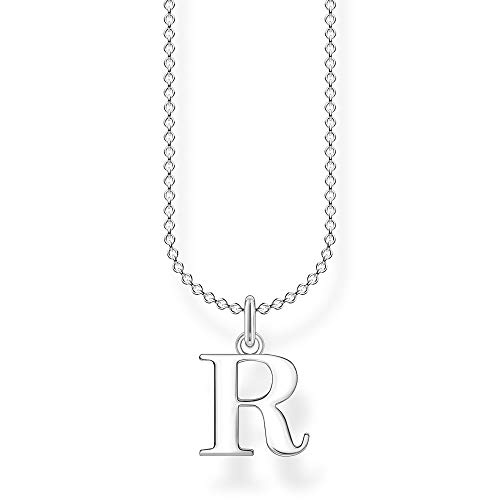 Thomas Sabo Damen Halskette Buchstabe R silber 925 Sterlingsilber, 38-45 cm Länge Thomas Sabo Damen Halskette Buchstabe R silber 925 Sterlingsilber, 38-45 cm Länge von THOMAS SABO