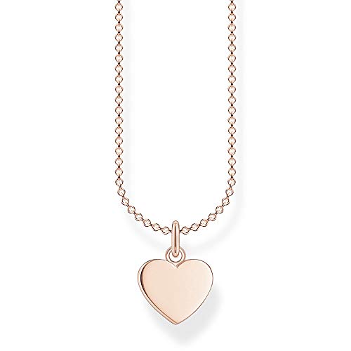 Thomas Sabo Damen Halskette Herz roségold 925 Sterlingsilber, 38-45 cm Länge von THOMAS SABO