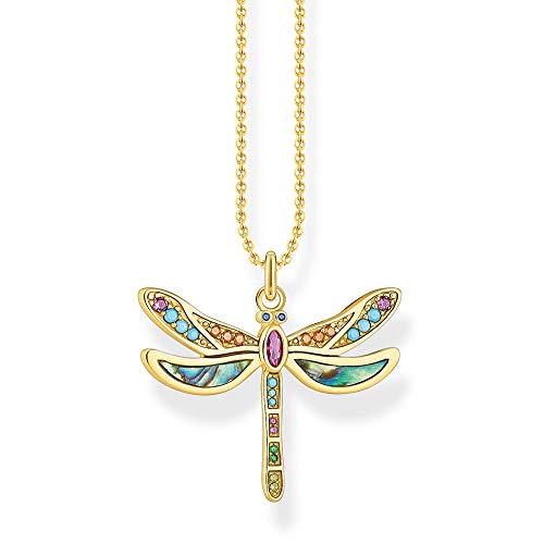 Thomas Sabo Damen Halskette Libelle gold 925 Sterlingsilber, 38-42 cm Länge Thomas Sabo Damen Halskette Libelle gold 925 Sterlingsilber, 38-42 cm Länge von THOMAS SABO