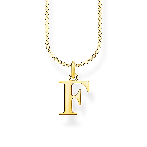 THOMAS SABO Halskette Buchstabe F vergoldetes Silber KE2015-413-39 von THOMAS SABO
