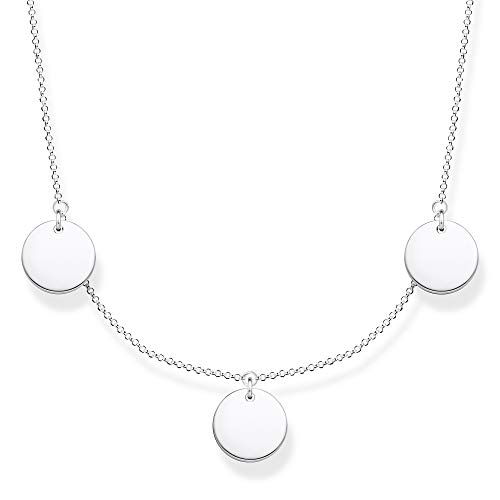 THOMAS SABO Damen Kette drei Coins 925 Sterlingsilber KE1959-001-21-L45v von THOMAS SABO