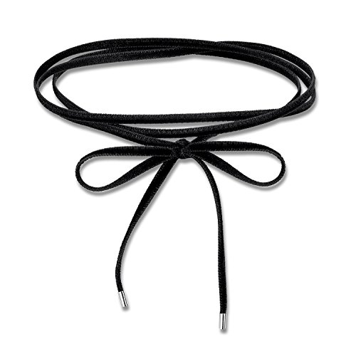 Thomas Sabo Damen Choker Samt Schwarz 925er Sterlingsilber KE1729-331-11 von THOMAS SABO