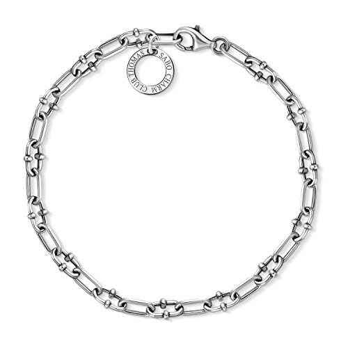 Thomas Sabo Damen Herren-Charm-Armband Charm Club 925 Sterling Silber X0255-637-21-L15,5 von THOMAS SABO